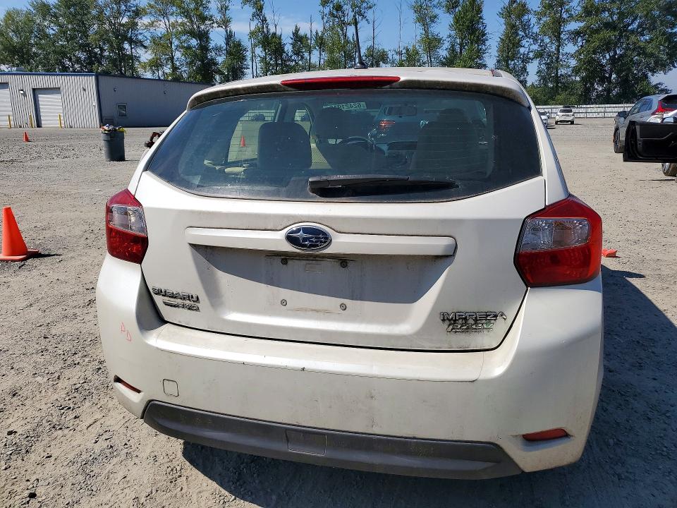 2013 Subaru Impreza VIN JF1GPAA69DH204845 COPART salvage auction — FRONT END, WA - BILL OF SALE, sold $875 on 2026-07-27 (photo 6)