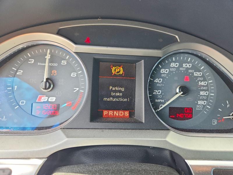 2007 Audi S6 VIN WAUGN94F07N036008 COPART salvage auction — MINOR DENT/SCRATCHES, FL - CERTIFICATE OF TITLE, sold $3,200 on 2026-07-25 (photo 9)