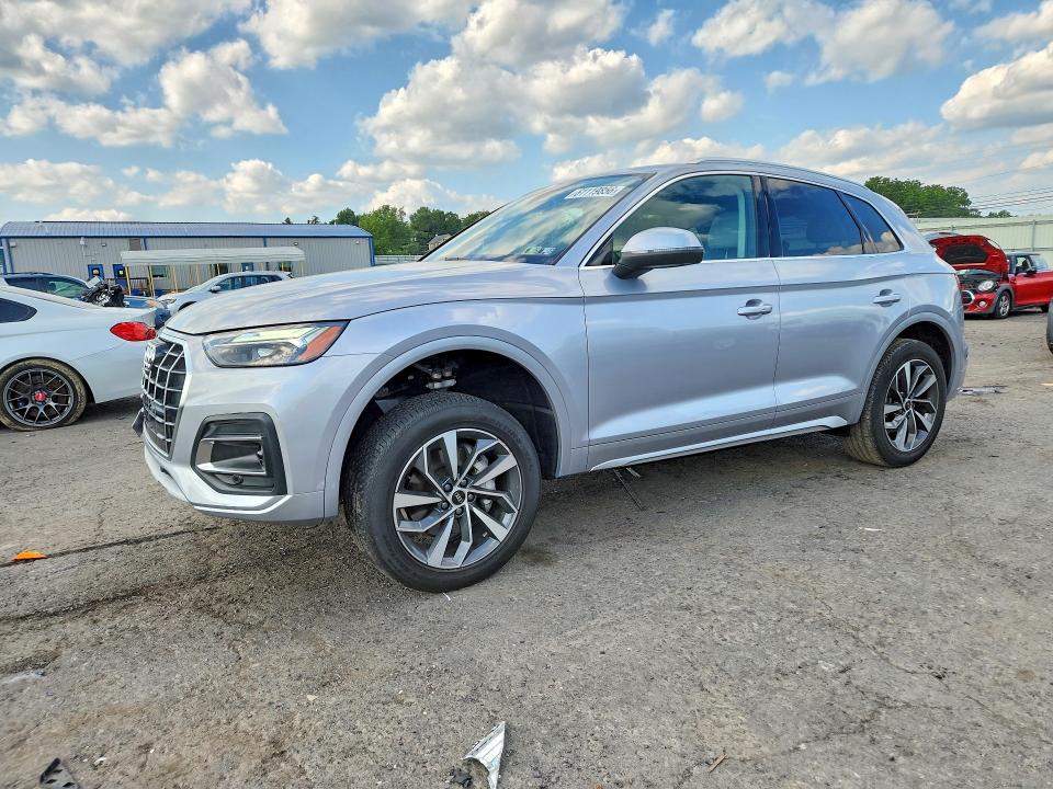 2021 Audi Q5 VIN WA1BAAFY8M2136230 COPART salvage auction — SIDE, Pa - Certificate Of Salvage, sold $4,300 on 2026-07-24 (photo 1)