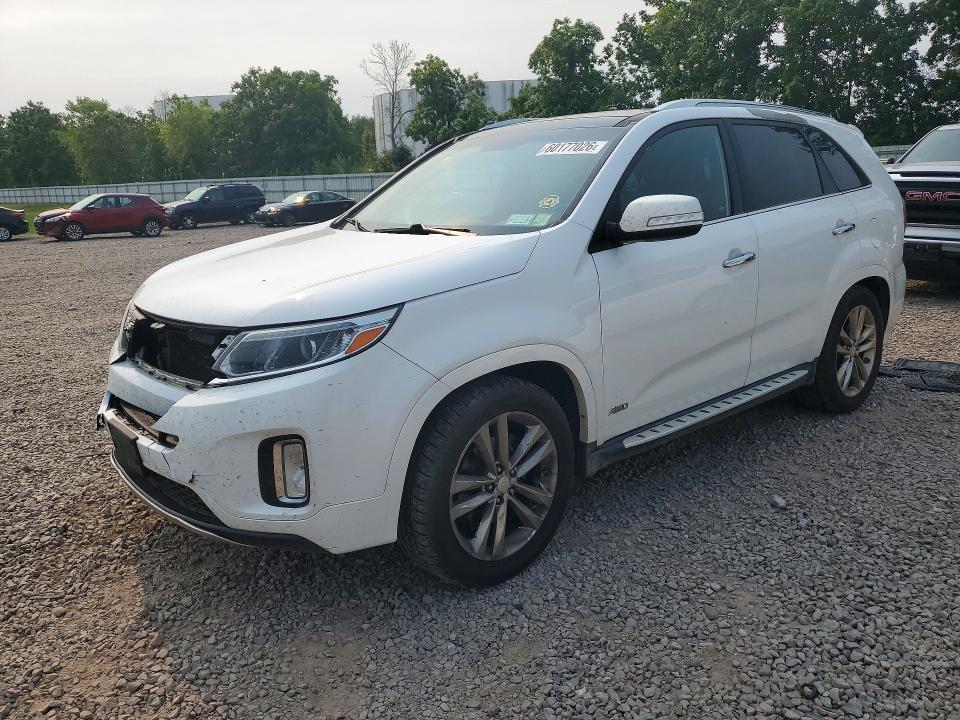 2014 Kia Sorento VIN 5XYKWDA76EG487653 COPART salvage auction — FRONT END, NY - MV-907A SALVAGE CERTIFICATE, sold $1,150 on 2026-07-20 (photo 1)