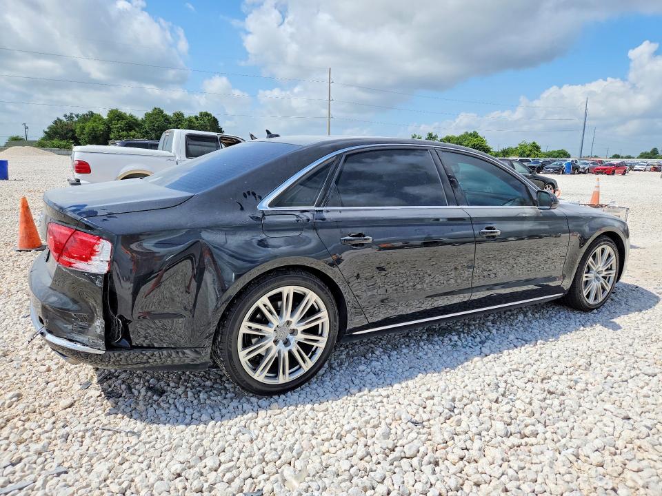 2014 Audi A8 VIN WAURMAFD0EN006478 COPART salvage auction — REAR END, Tx - Salvage Vehicle Title, sold $6,200 on 2026-07-09 (photo 3)