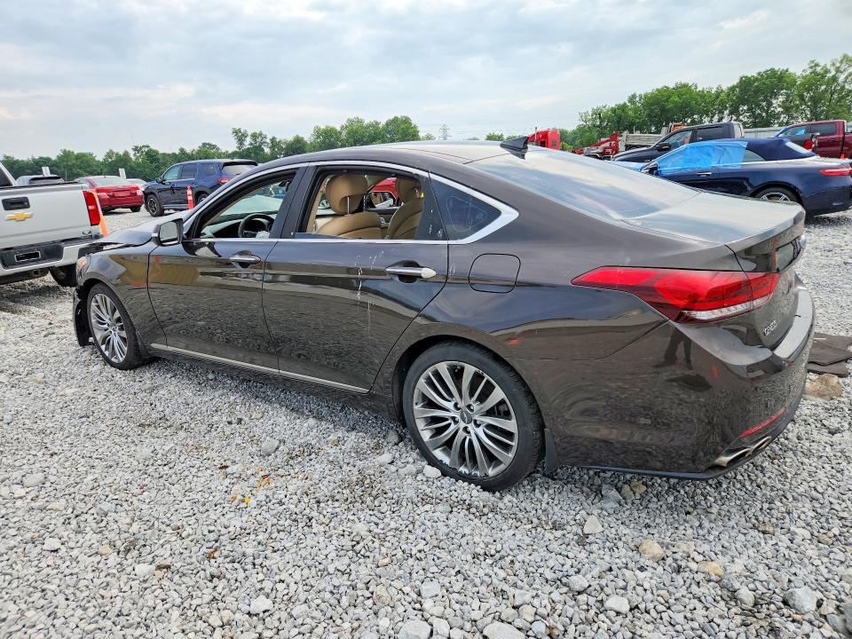 2015 Hyundai Genesis VIN KMHGN4JF9FU060026 COPART salvage auction — FRONT END, Oh - Cert Of Title-Salvage, sold $90 on 2026-07-21 (photo 2)