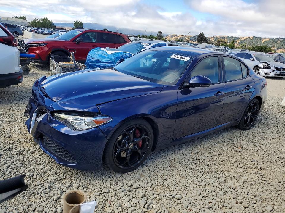 2019 Alfa romeo Giulia VIN ZARFAMBN1K7606351 COPART salvage auction — ALL OVER, CA - SALVAGE CERTIFICATE, sold $6,800 on 2026-09-29 (photo 1)