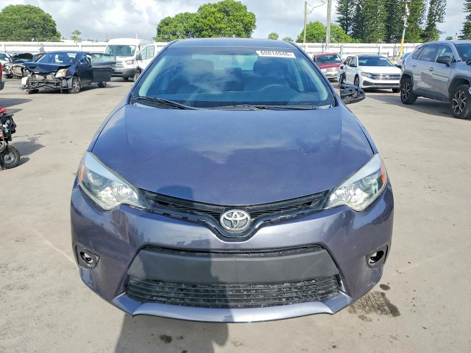2015 Toyota Corolla VIN 2T1BURHE9FC280856 COPART salvage auction — UNDERCARRIAGE, FL - CERTIFICATE OF TITLE, sold $2,450 on 2026-07-27 (photo 5)