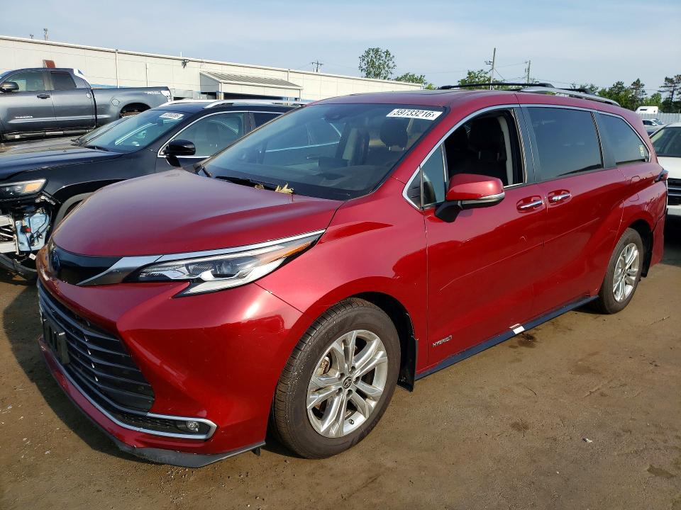 2021 Toyota Sienna VIN 5TDESKFC0MS011872 COPART salvage auction — REAR END, CT - CERT OF TITLE-SALVAGE, sold $11,300 on 2026-07-24 (photo 1)
