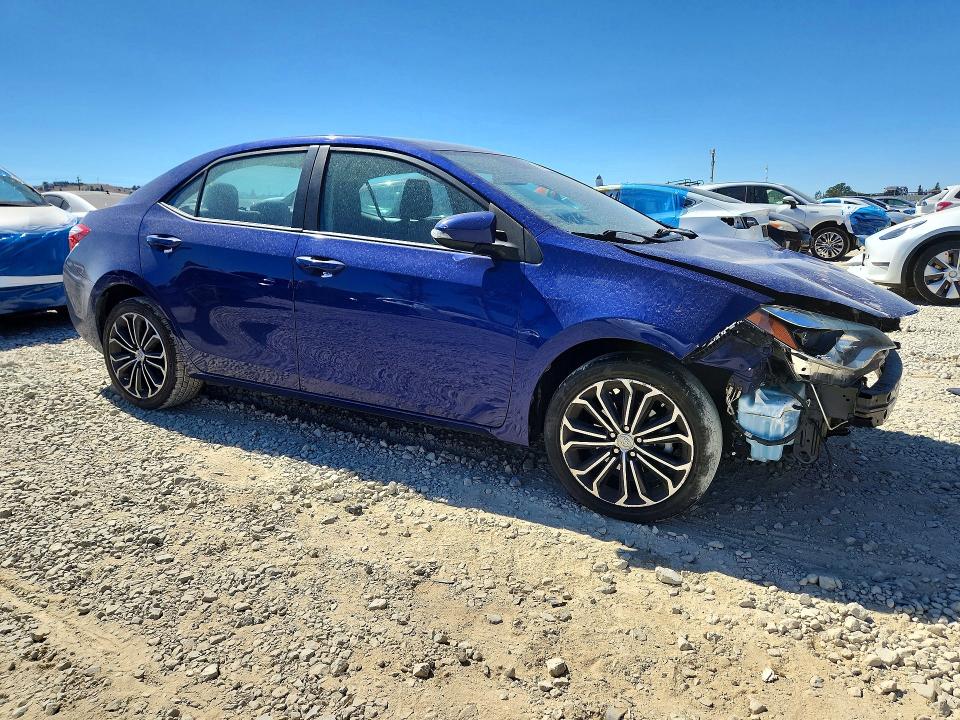2015 Toyota Corolla VIN 5YFBURHE8FP190582 COPART salvage auction — FRONT END, Ca - Salvage Certificate, sold $100 on 2026-07-28 (photo 4)