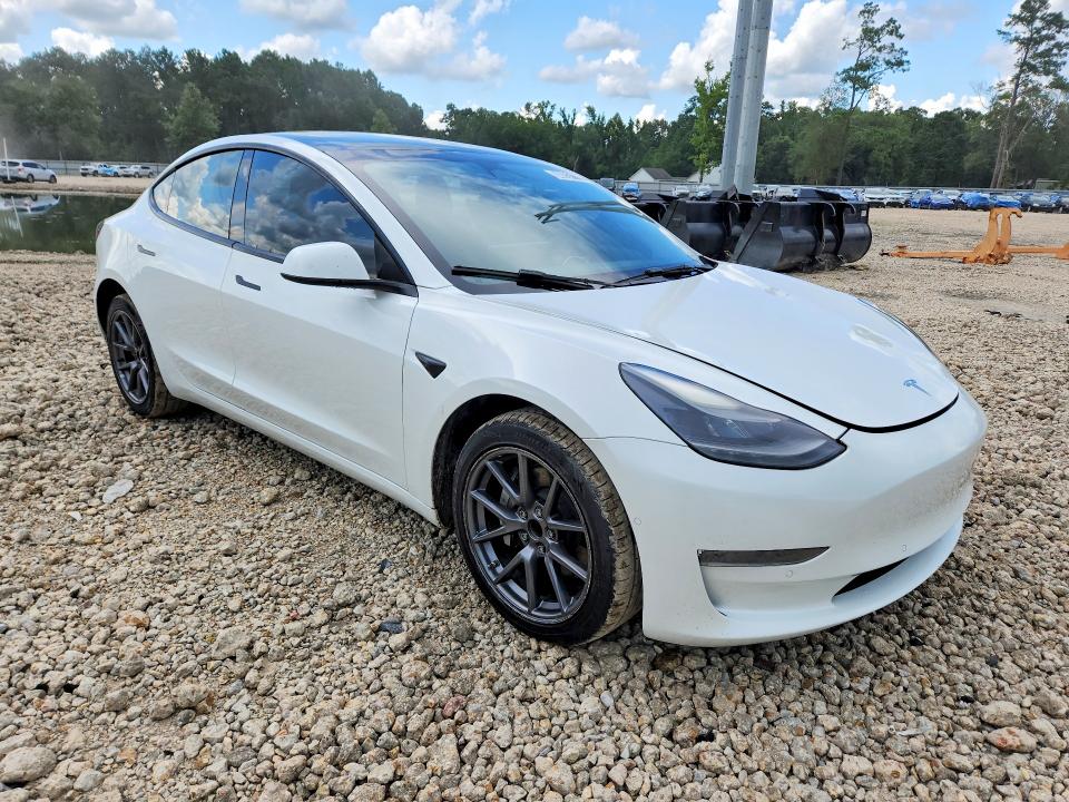 2022 Tesla Model 3 VIN 5YJ3E1EA4NF191257 COPART salvage auction — MECHANICAL, LA - CERTIFICATE OF TITLE, sold $4,750 on 2026-07-15 (photo 4)