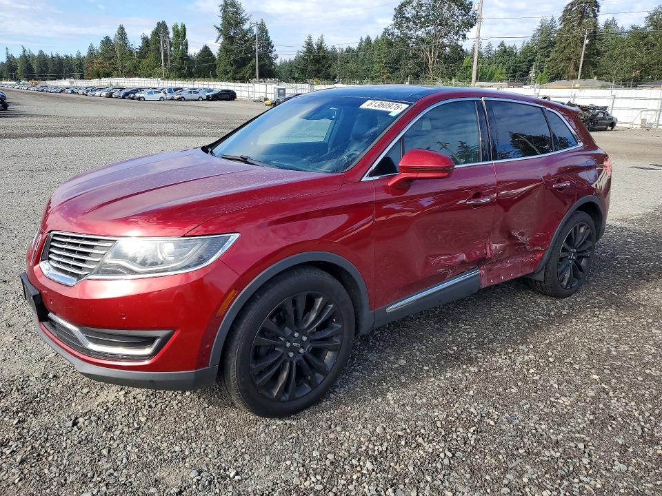 2016 Lincoln Mkx VIN 2LMPJ8LPXGBL71887 COPART salvage auction — SIDE, Wa - Bill Of Sale, sold $1,450 on 2026-07-31 (photo 1)