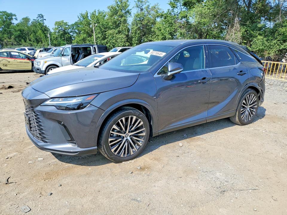 2024 Lexus Rx VIN 2T2BBMCA0RC030838 COPART salvage auction — REAR END, Md - Cert Of Salvage > 75% Damage, sold $27,750 on 2026-07-28 (photo 1)