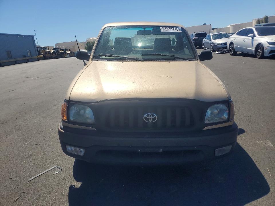 2002 Toyota Tacoma VIN 5TENL42N12Z000556 COPART salvage auction — FRONT END, Ca - Salvage Certificate, sold $900 on 2026-07-22 (photo 5)