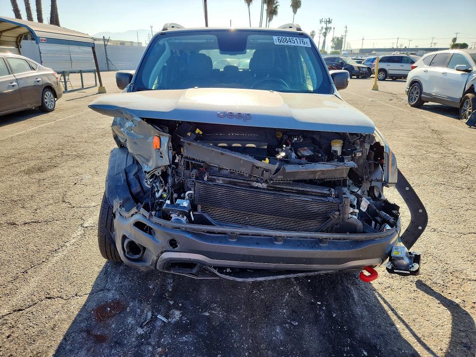 2018 Jeep Renegade VIN ZACCJBCB4JPJ00355 COPART salvage auction — FRONT END, Ca - Salvage Certificate, sold $80 on 2026-07-28 (photo 5)