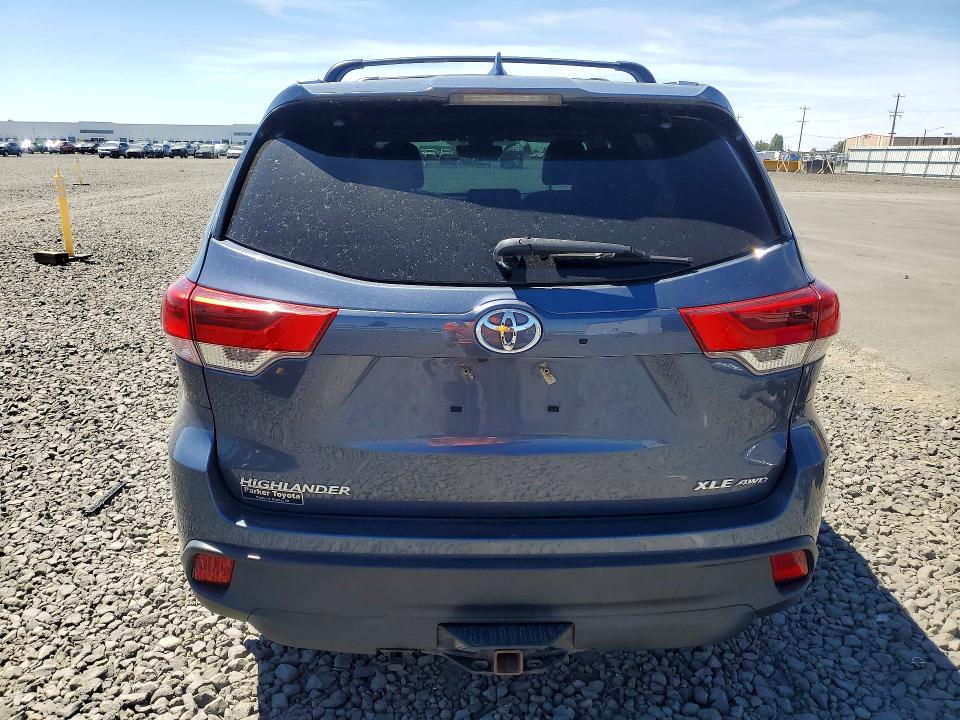 2019 Toyota Highlander VIN 5TDJZRFH5KS708949 COPART salvage auction — FRONT END, Wa - Bill Of Sale, sold $30 on 2026-07-22 (photo 6)