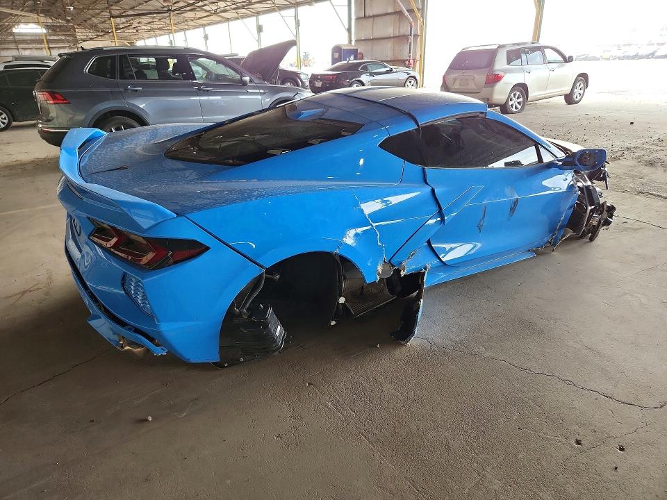 2021 Chevrolet Corvette stingray VIN 1G1YC2D47M5102822 COPART salvage auction — FRONT END, Az - Cert Of Title - Salvage, sold $21,900 on 2026-09-16 (photo 3)