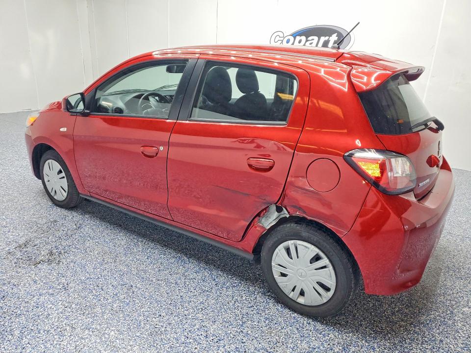 2024 Mitsubishi Mirage VIN ML32AUHJ0RH017960 COPART salvage auction — REAR END, IN - CERTIFICATE OF TITLE (P), sold $6,200 on 2026-07-15 (photo 2)