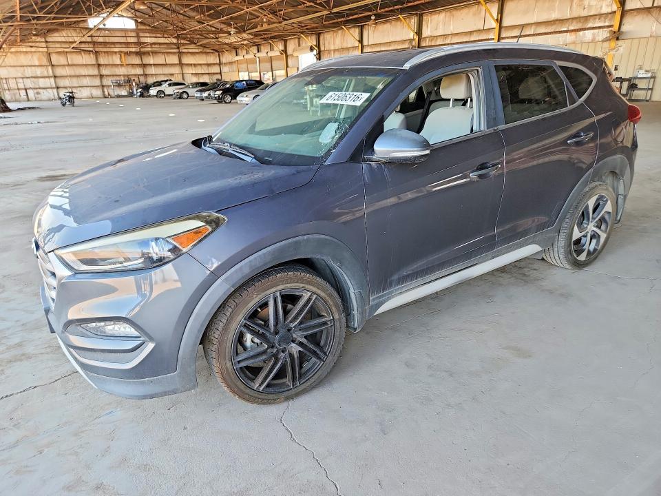 2017 Hyundai Tucson VIN KM8J33A24HU524295 COPART salvage auction — FRONT END, AZ - CERTIFICATE OF TITLE, sold $1,600 on 2026-07-29 (photo 1)