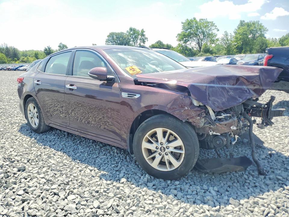 2018 Kia Optima VIN 5XXGT4L37JG194531 COPART salvage auction — FRONT END, OH - CERT OF TITLE-SALVAGE, sold $425 on 2026-07-30 (photo 4)