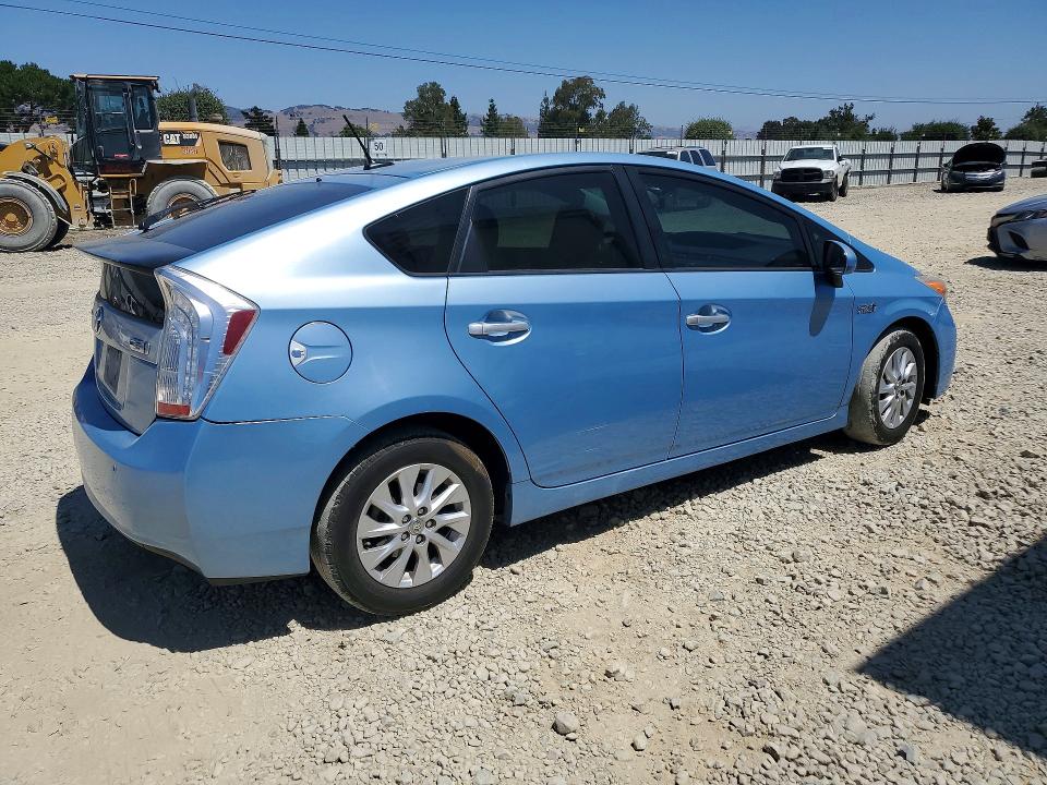 2012 Toyota Prius VIN JTDKN3DP8C3009566 COPART salvage auction — SIDE, Ca - Salvage Certificate, sold $4,100 on 2026-07-28 (photo 3)