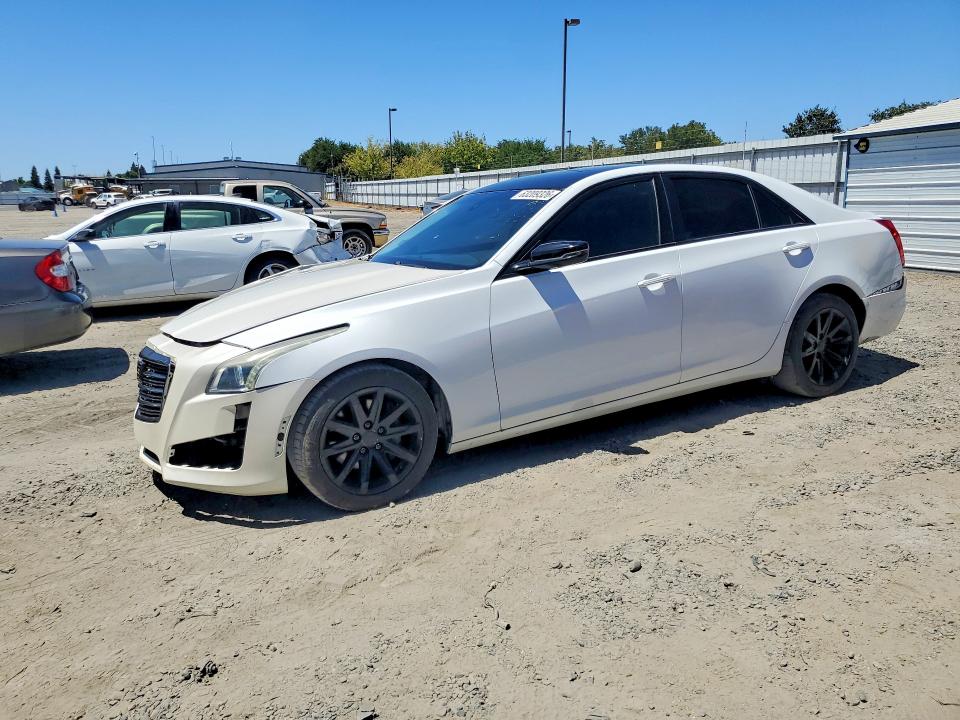 2015 Cadillac Cts VIN 1G6AP5SX3F0112438 COPART salvage auction — FRONT END, Ca - Salvage Certificate (P), sold $1,600 on 2026-08-18 (photo 1)