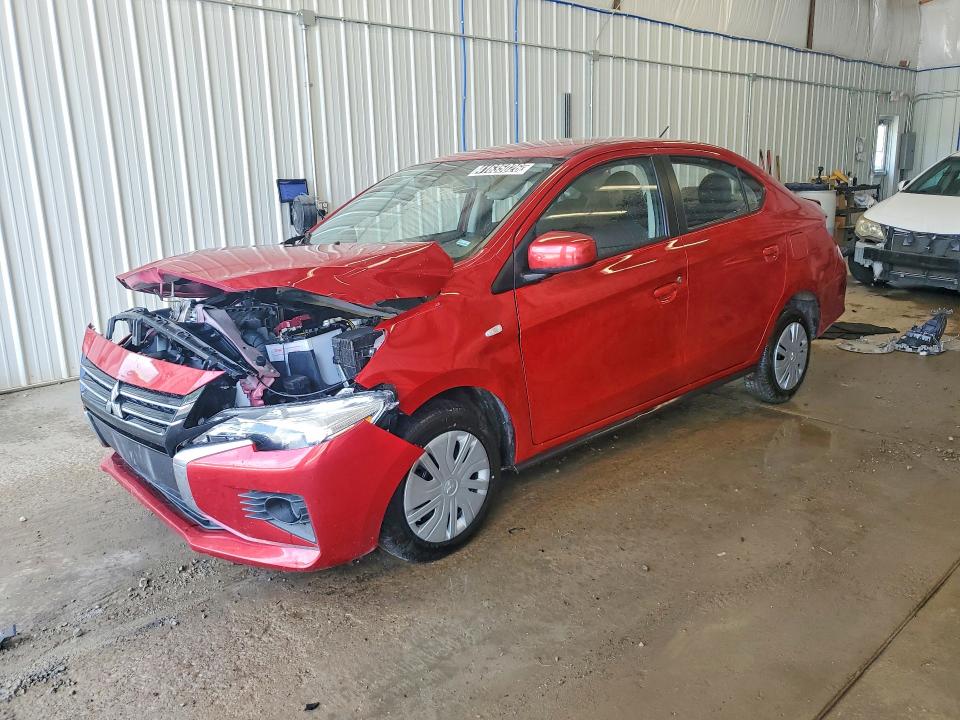 2024 Mitsubishi Mirage VIN ML32FUFJ0RHF18824 COPART salvage auction — FRONT END, Fl - Certificate Of Destruction (P), sold $1,100 on 2026-07-13 (photo 1)