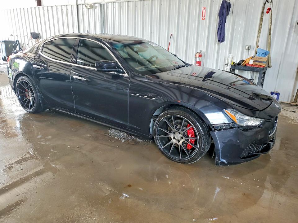 2014 Maserati Ghibli VIN ZAM57RTA9E1090028 COPART salvage auction — FRONT END, Pa - Cert Of Title, sold $2,100 on 2026-08-05 (photo 4)