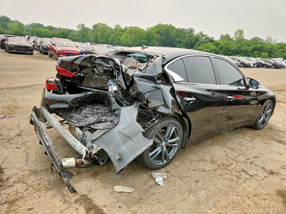 2019 Infiniti Q50 VIN JN1EV7AR7KM591973 COPART salvage auction — REAR END, Ct - Cert Of Title-Salvage, sold $1,300 on 2026-07-28 (photo 3)