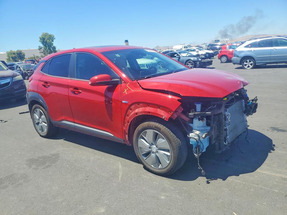 2020 Hyundai Kona VIN KM8K53AG8LU082270 COPART salvage auction — FRONT END, Ca - Salvage Certificate, sold $6,100 on 2026-07-22 (photo 4)