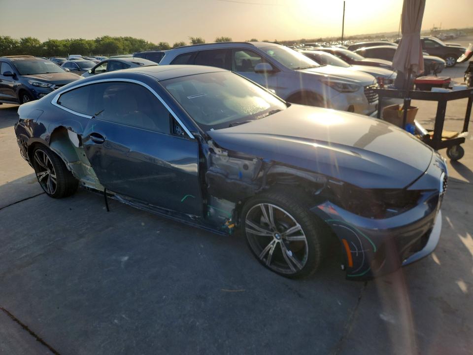 2024 BMW 4er VIN WBA53AP0XRCN07456 COPART salvage auction — SIDE, TX - SALVAGE VEHICLE TITLE (P), sold $13,900 on 2026-08-20 (photo 4)