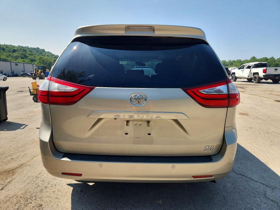2017 Toyota Sienna VIN 5TDDZ3DC1HS164007 COPART salvage auction — FRONT END, PA - CERTIFICATE OF SALVAGE, sold $5,500 on 2026-07-30 (photo 6)