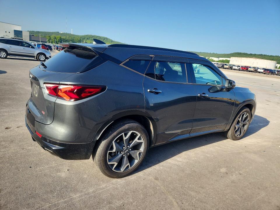 2019 Chevrolet Blazer VIN 3GNKBJRS7KS666806 COPART salvage auction — HAIL, Ok - Cert Of Title-Salvage, sold $11,500 on 2026-08-19 (photo 3)