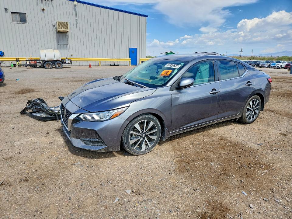 2021 Nissan Sentra VIN 3N1AB8CV1MY287335 COPART salvage auction — SIDE, Az - Cert Of Title - Salvage, sold $2,350 on 2026-07-31 (photo 1)