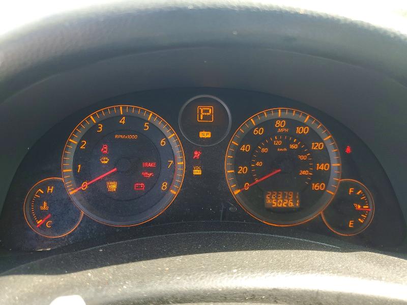 2006 Infiniti G35 VIN JNKCV51E86M505757 COPART salvage auction — FRONT END, Tn - Salvage Certificate, sold $250 on 2026-07-08 (photo 9)