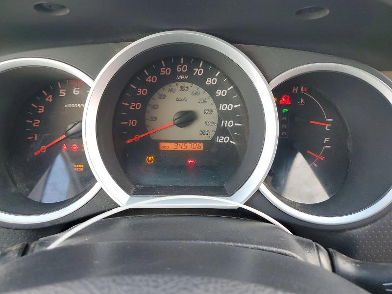 2008 Toyota Tacoma VIN 5TETX22N68Z577351 COPART salvage auction — FRAME DAMAGE, Id - Salvage Certificate Of Title, sold $1,200 on 2026-07-30 (photo 9)