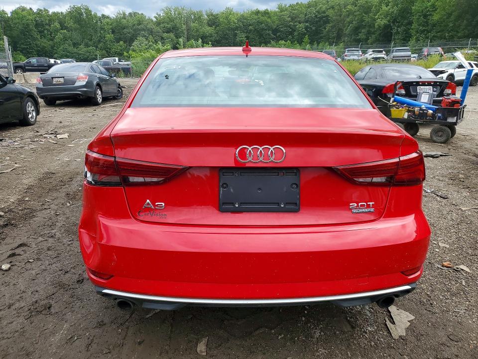 2018 Audi A3 VIN WAUB8GFFXJ1072533 COPART salvage auction — REAR END, Wv - Certificate Of Title, sold $7,900 on 2026-09-14 (photo 6)