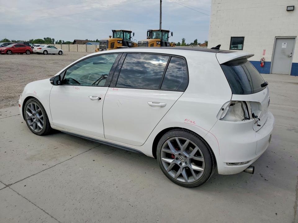 2013 Volkswagen Gti VIN WVWHV7AJ3DW129633 COPART salvage auction — REAR END, Ut - Salvage Certificate, sold $1,450 on 2026-08-17 (photo 2)