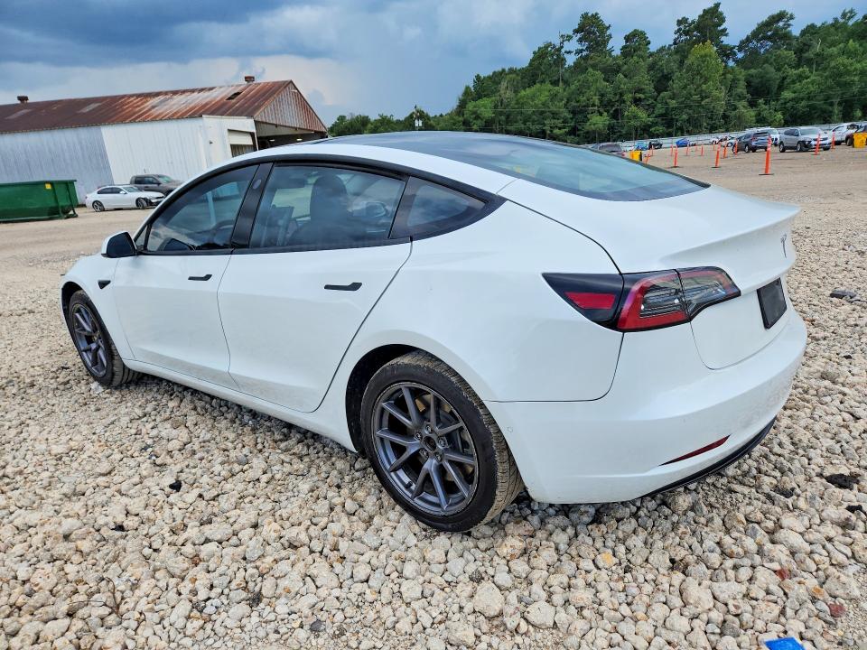 2022 Tesla Model 3 VIN 5YJ3E1EA4NF191257 COPART salvage auction — MECHANICAL, LA - CERTIFICATE OF TITLE, sold $4,750 on 2026-07-15 (photo 2)