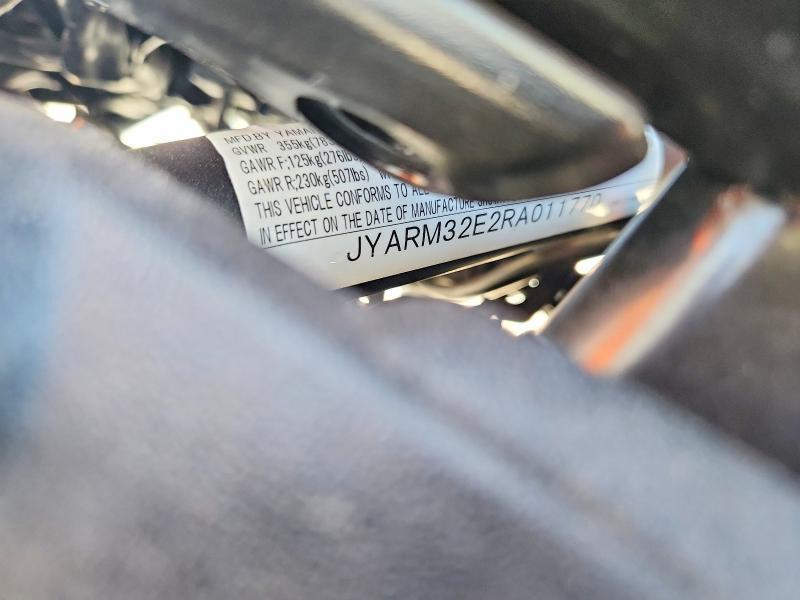 2024 Yamaha Mt VIN JYARM32E2RA011770 COPART salvage auction — SIDE, Ut - Salvage Certificate, sold $3,150 on 2026-08-28 (photo 8)