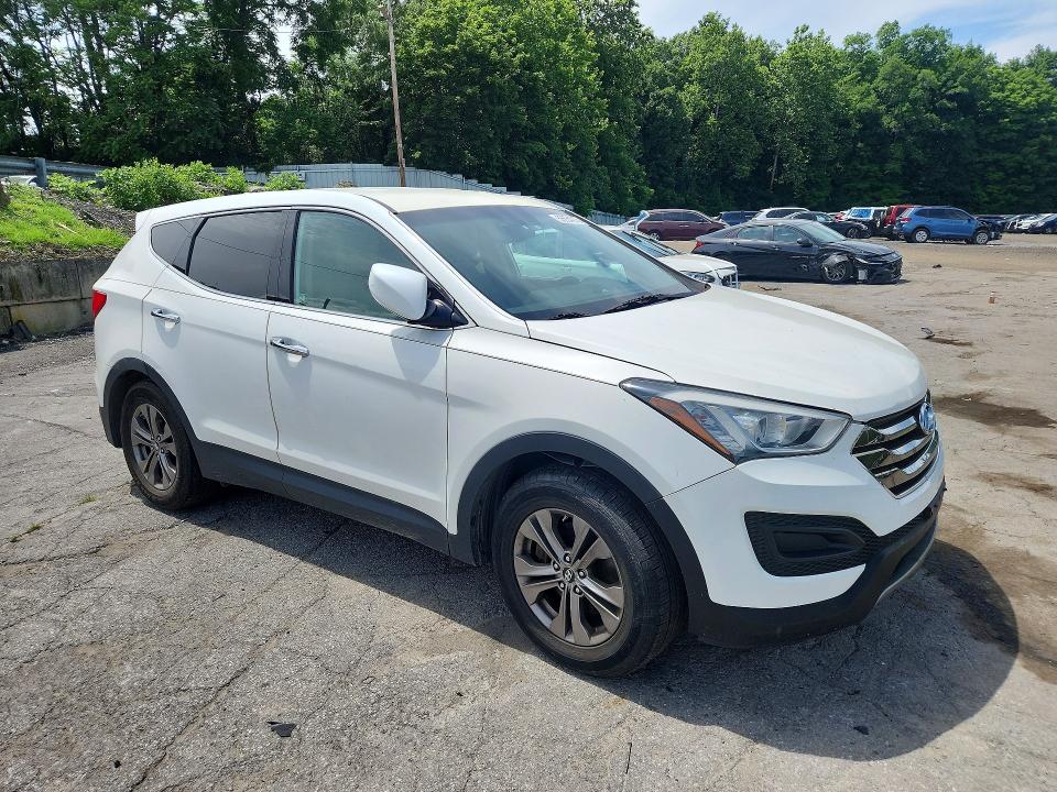 2013 Hyundai Santa fe VIN 5XYZT3LB2DG051397 COPART salvage auction — REAR END, NY - MV-907A SALVAGE CERTIFICATE, sold $1,750 on 2026-07-14 (photo 4)