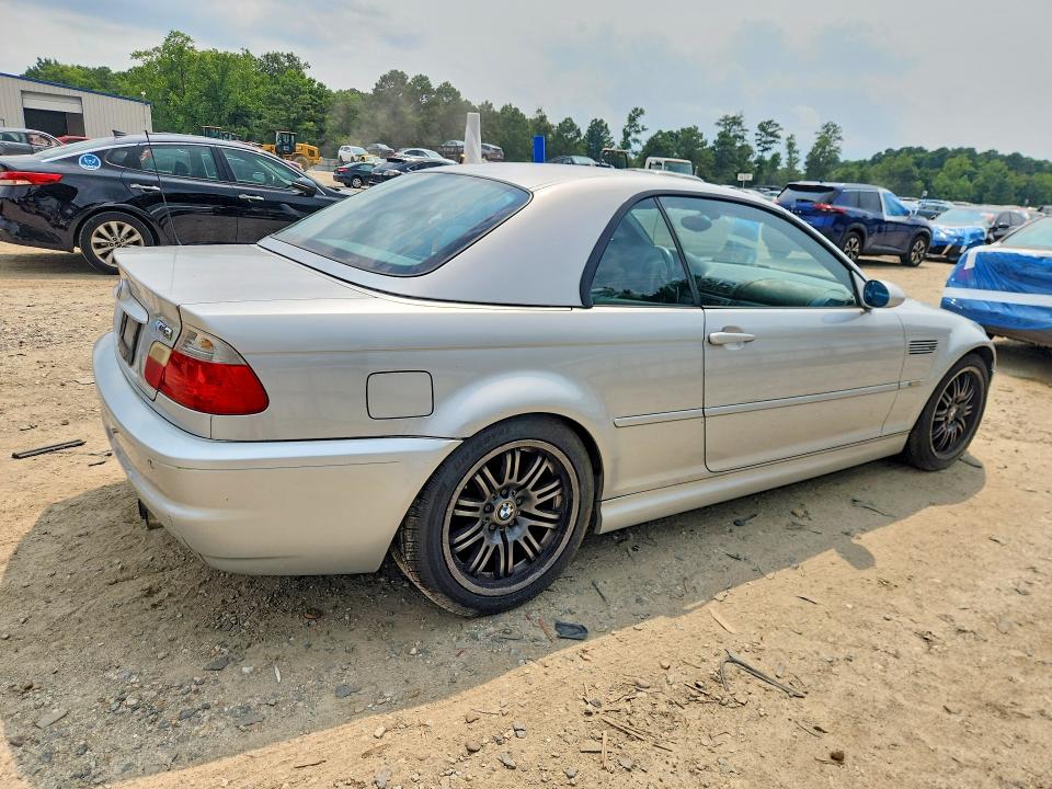 2003 BMW M3 VIN WBSBR93483PK00775 COPART salvage auction — MECHANICAL, Va - Certificate Of Title, sold $7,300 on 2026-08-04 (photo 3)