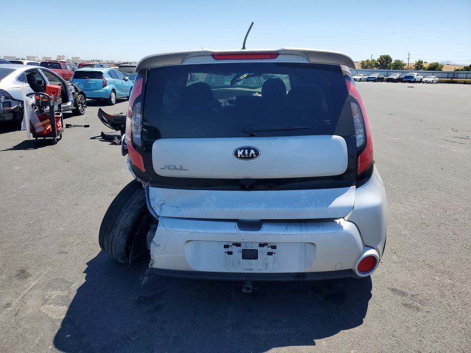 2014 Kia Soul VIN KNDJX3A58E7733780 COPART salvage auction — REAR END, CA - SALVAGE CERTIFICATE, sold $500 on 2026-07-27 (photo 6)