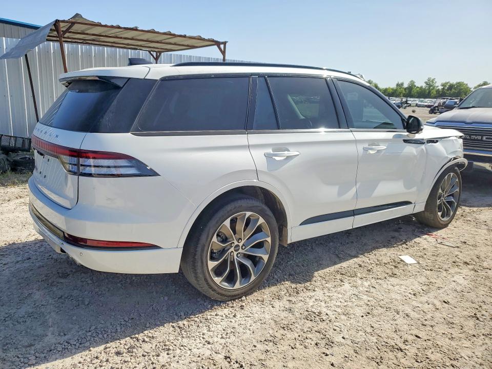 2025 Lincoln Aviator VIN 5LM5J6WC5SGL23437 COPART salvage auction — FRONT END, Tx - Salvage Vehicle Title, sold $12,800 on 2026-07-28 (photo 3)