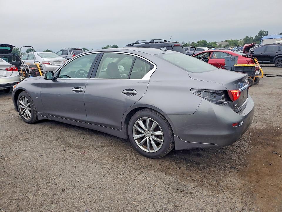 2014 Infiniti Q50 VIN JN1BV7AR8EM701114 COPART salvage auction — REAR END, Pa - Certificate Of Salvage, sold $1,350 on 2026-07-31 (photo 2)
