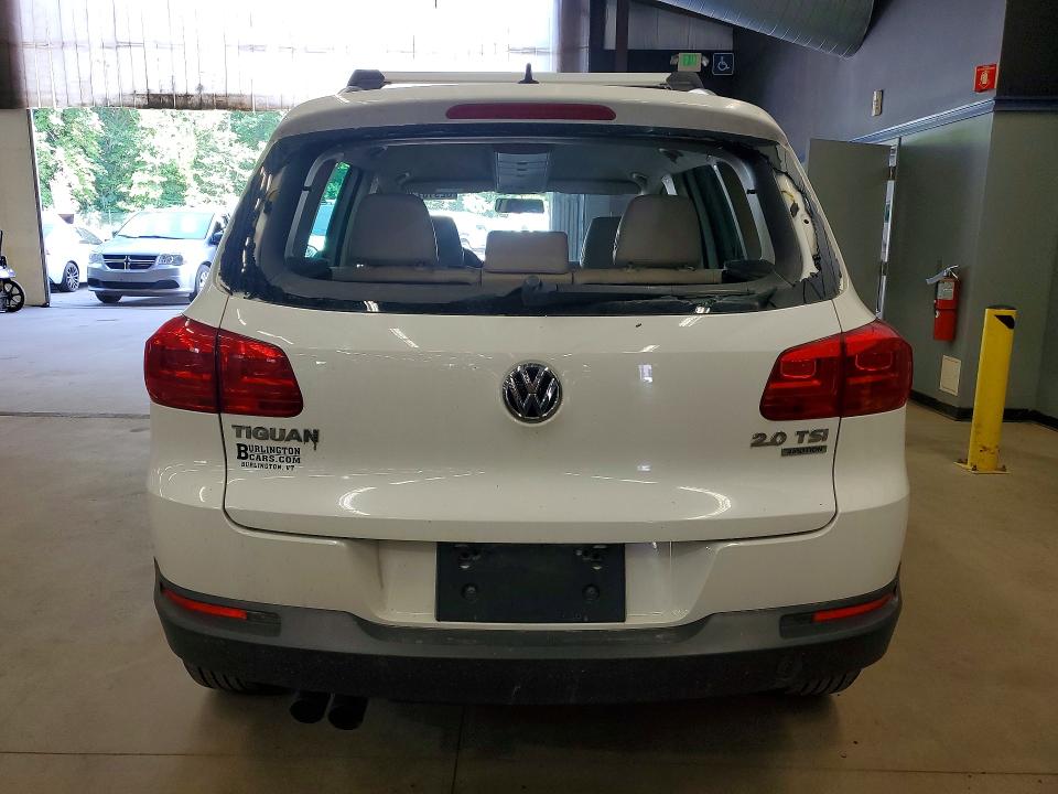 2012 Volkswagen Tiguan VIN WVGBV7AX2CW607397 COPART salvage auction — REAR END, Vt - Certificate Of Title, sold $1,650 on 2026-08-03 (photo 6)