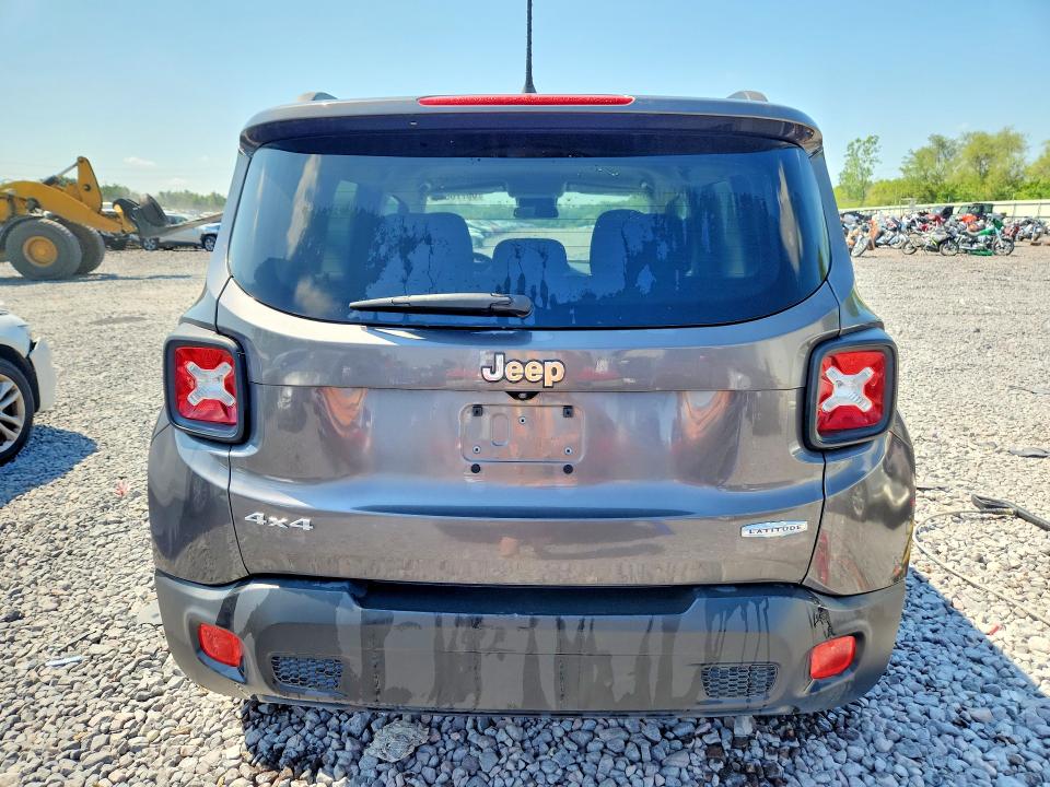 2017 Jeep Renegade VIN ZACCJBBB3HPE95532 COPART salvage auction — FRONT END, Il - Salvage Certificate, sold $1,250 on 2026-08-17 (photo 6)