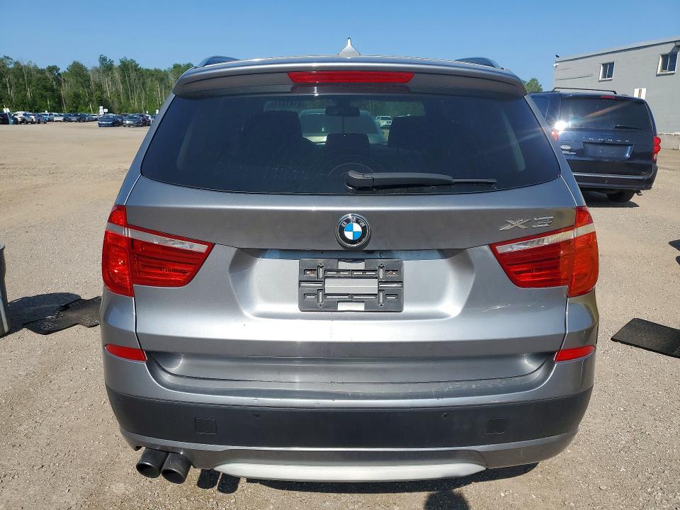 2013 BMW X3 VIN 5UXWX9C59D0A22975 COPART salvage auction — REJECTED REPAIR, On - Permit No Brand - Unfit, sold $275 on 2026-07-30 (photo 6)