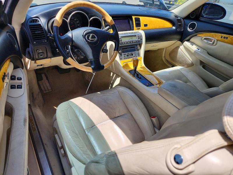 2002 Lexus Sc 430 VIN JTHFN48Y220002542 COPART salvage auction — REAR END, CA - SALVAGE CERTIFICATE, sold $1,050 on 2026-07-20 (photo 8)