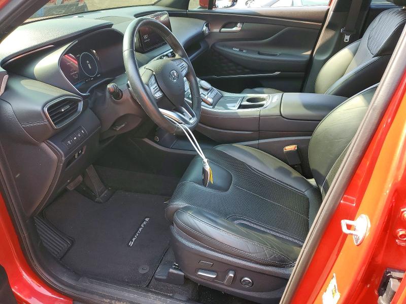2021 Hyundai Santa fe VIN 5NMS5DAL9MH347536 COPART salvage auction — REAR END, Ct - Cert Of Title-Salvage, sold $7,300 on 2026-08-21 (photo 7)