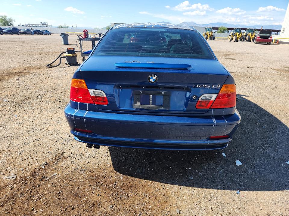 2001 BMW 3er VIN WBABN33441JW59217 COPART salvage auction — FRONT END, Az - Cert Of Title - Salvage, sold $1,650 on 2026-08-07 (photo 6)