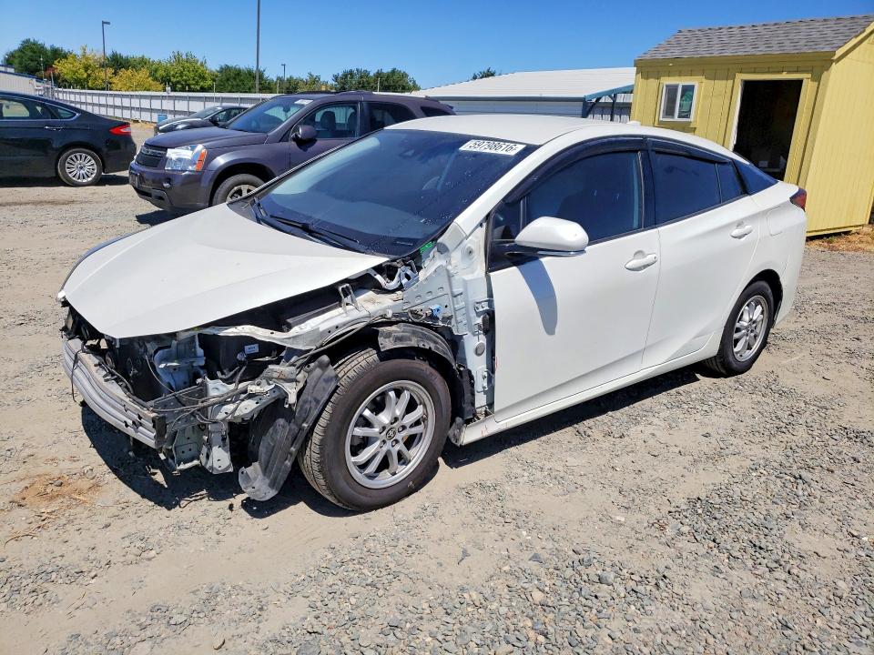2020 Toyota Prius VIN JTDKARFU7L3102855 COPART salvage auction — FRONT END, Ca - Salvage Certificate, sold $4,800 on 2026-07-21 (photo 1)