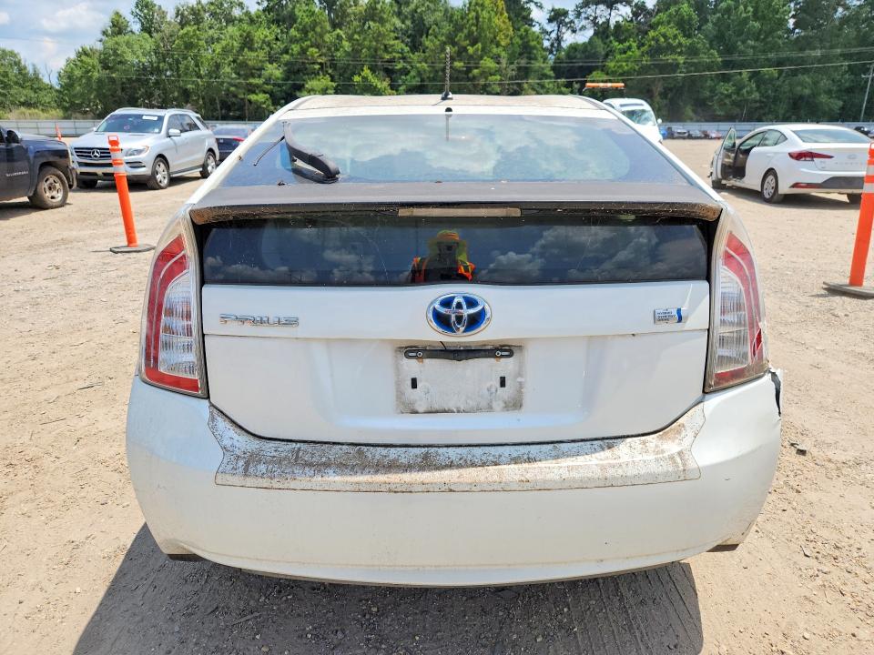 2014 Toyota Prius VIN JTDKN3DU3E0375672 COPART salvage auction — REAR END, Salvage Title, sold $3,050 on 2026-07-17 (photo 6)