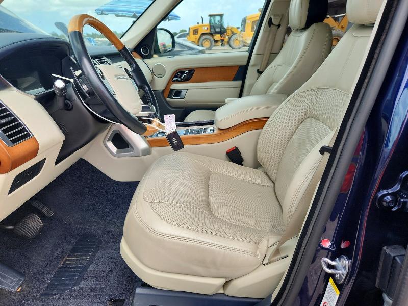 2018 Land rover RANGE ROVER VIN SALGS2SV9JA386337 COPART salvage auction — MINOR DENT/SCRATCHES, Nc - Certificate Of Title, sold $13,300 on 2026-07-16 (photo 7)